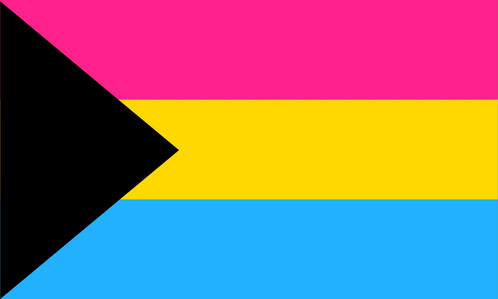 Demisexual and Pansexual flags combined
